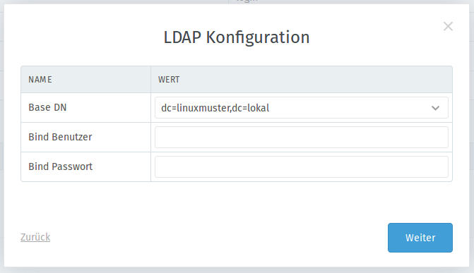 Zammad LDAP Base-DN