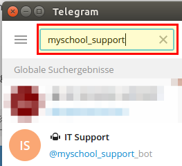 Telegram-Bot suchen