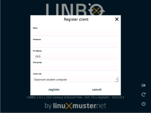 Client registrieren